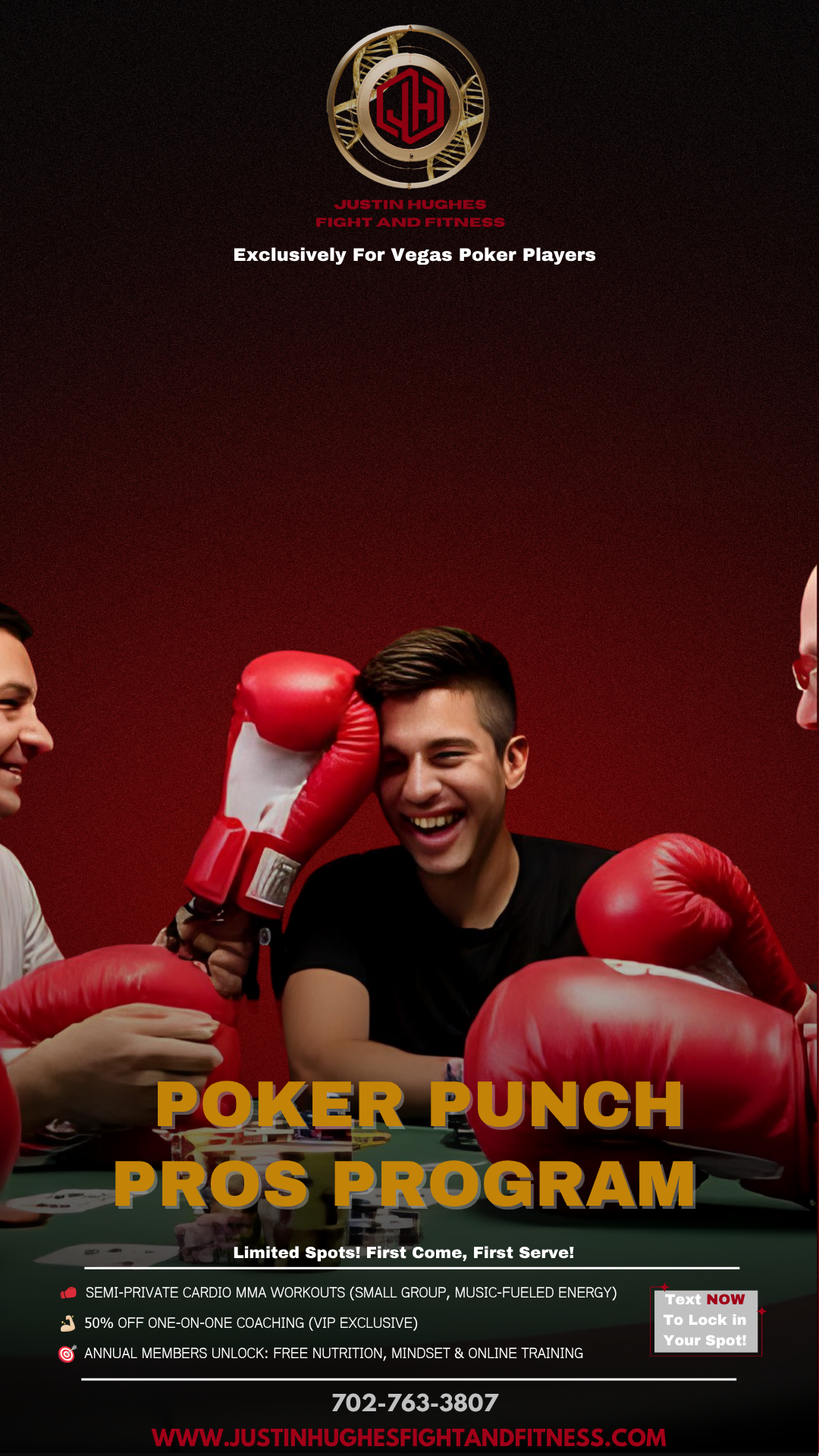 Poker Players Text Ad