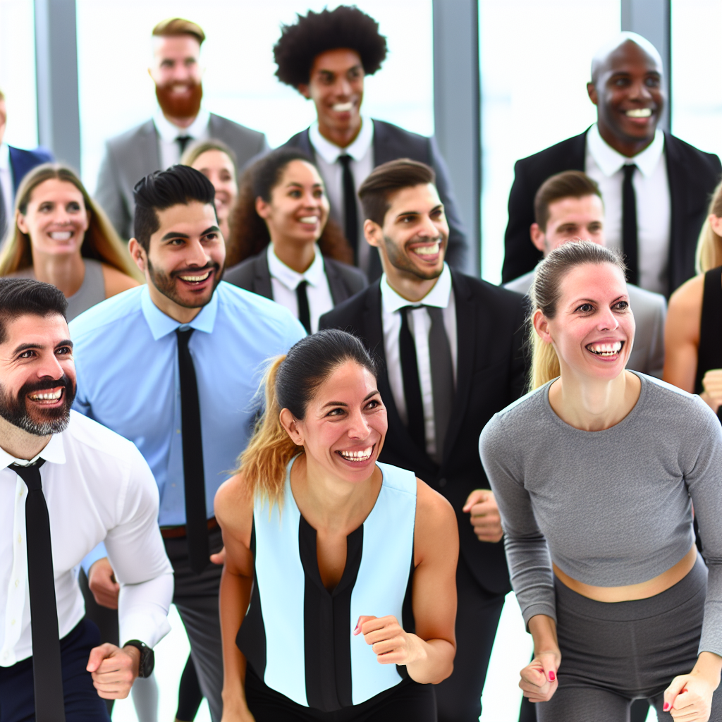 A group of high-performing executives in business